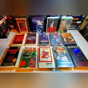 (SOLD) Vintage Horror VHS Movie Collection - Rare Genre Films